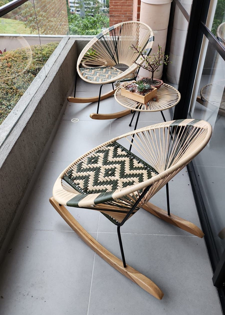 Silla auxiliar Pavo Precolombina