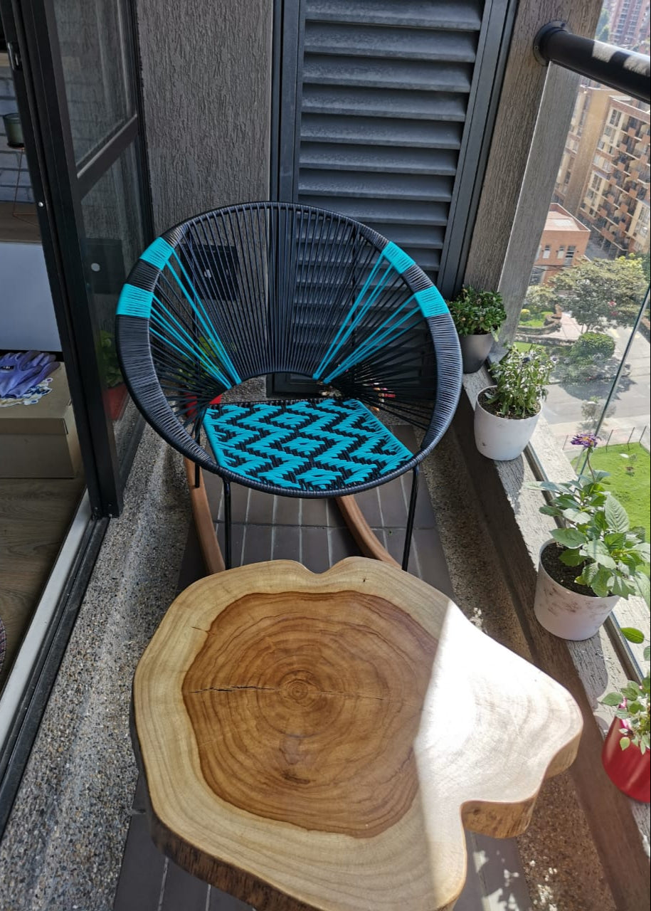 Silla auxiliar Pavo Precolombina